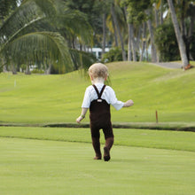 Load image into Gallery viewer, Silly Silas - Footed Tights (Chocolate Brown)