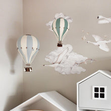 Load image into Gallery viewer, Super Balloon - White Light Blue Hot Air Balloon