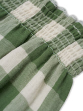 Load image into Gallery viewer, Organic Zoo - Dill Gingham Spaghetti Bodysuit