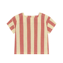 將圖片載入圖庫檢視器 Organic Zoo - 方領短袖 Tomato Stripes