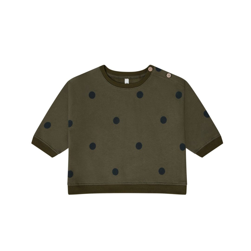 Organic Zoo - Olive Dots Sweatshirt 2-3Y