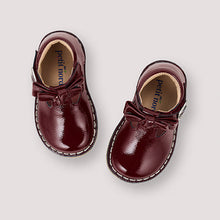 Load image into Gallery viewer, PETIT NORD - T-Bar Bow (Burgundy Patent)