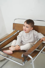 Load image into Gallery viewer, Guapoo - 口袋衛衣 Gray Stripes 1-2Y