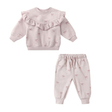 Load image into Gallery viewer, Quincy Mae - Relaxed Fleece Sweater + Pant Set (Bows)
