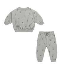 將圖片載入圖庫檢視器 Quincy Mae - 寬鬆衛衣+褲子組合 (月亮) 沒有刷毛
