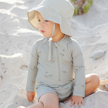 Load image into Gallery viewer, Quincy Mae - Long Sleeve One-piece Rashguard (Palm)