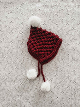 Load image into Gallery viewer, Red Knit Bonnet (0-2Y)
