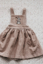 Load image into Gallery viewer, Bunny Mushroom Cord Pinafore
