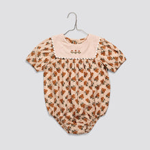 Load image into Gallery viewer, Little Cotton Clothes - Ivy Romper Marigold Floral (6M-2Y)