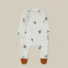 Load image into Gallery viewer, Organic Zoo - Olive Garden Suit with Contrast Feet