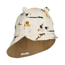 Load image into Gallery viewer, Liewood - Reversible Hat with Ears (All Together/Sandy)
