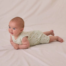 將圖片載入圖庫檢視器 Quincy Mae - 羅紋短袖連體衣 (綠蘋果)