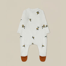 Load image into Gallery viewer, Organic Zoo - Olive Garden Suit with Contrast Feet