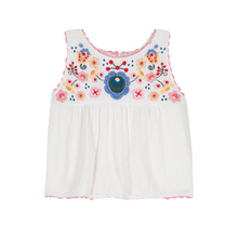 將圖片載入圖庫檢視器 Loiuse Misha - 白色棉紗刺繡上衣 2Y, 6Y