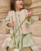 將圖片載入圖庫檢視器 Louise Misha - Laureline 薄荷綠方領蕾絲洋裝 2-5Y