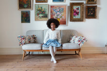 Load image into Gallery viewer, Little Cotton Clothes - Margot Skirt Velvet in Eggshell (2Y-6Y)
