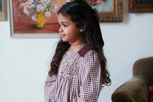Load image into Gallery viewer, Little Cotton Clothes - Emilie romper Sugarplum Check (6M-2Y)