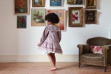 Load image into Gallery viewer, Little Cotton Clothes - Rosalind wrap dress Sugarplum Check (4Y-6Y)