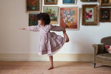 Load image into Gallery viewer, Little Cotton Clothes - Rosalind wrap dress Sugarplum Check (4Y-6Y)