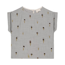 Load image into Gallery viewer, Studio Boheme - Blouse Praslin Short Sleeves (Grey/Ice Cream) 12-18M