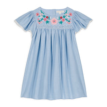 將圖片載入圖庫檢視器 Louise Misha - 水藍色刺繡洋裝 (4Y, 6Y)