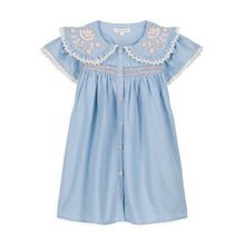 將圖片載入圖庫檢視器 Louise Misha - 水藍色大領子洋裝 (6Y)