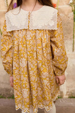 將圖片載入圖庫檢視器 Louise Misha - 方領刺繡洋裝 (黃) 2-5Y