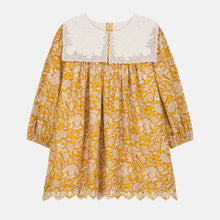 將圖片載入圖庫檢視器 Louise Misha - 方領刺繡洋裝 (黃) 2-5Y