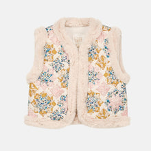 將圖片載入圖庫檢視器 Louise Misha - 刺繡花紋毛絨絨背心 3-5Y