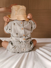 Load image into Gallery viewer, Studio Boheme - Blouse Praslin Short Sleeves (Grey/Ice Cream) 12-18M