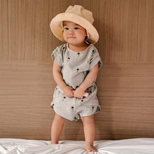 Load image into Gallery viewer, Studio Boheme - Blouse Praslin Short Sleeves (Grey/Ice Cream) 12-18M