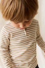 Load image into Gallery viewer, Jamie Kay - Pima Cotton Shae Top (Slim Stripe Brioche/Cloud) 3Y