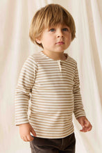 Load image into Gallery viewer, Jamie Kay - Pima Cotton Shae Top (Slim Stripe Brioche/Cloud) 3Y