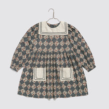 Load image into Gallery viewer, Little Cotton Clothes - Eva Sailor Dress Harlequin Floral