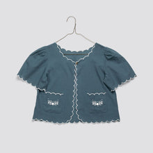 將圖片載入圖庫檢視器 Little Cotton Clothes - Flora Jacket in Pier Blue (2Y-6Y)