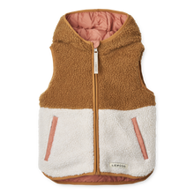 將圖片載入圖庫檢視器 LIEWOOD - 可反穿毛絨背心 (粉灰色)