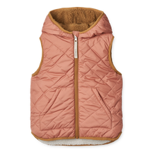 將圖片載入圖庫檢視器 LIEWOOD - 可反穿毛絨背心 (粉灰色)