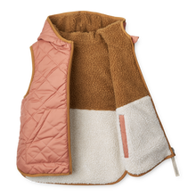 將圖片載入圖庫檢視器 LIEWOOD - 可反穿毛絨背心 (粉灰色)