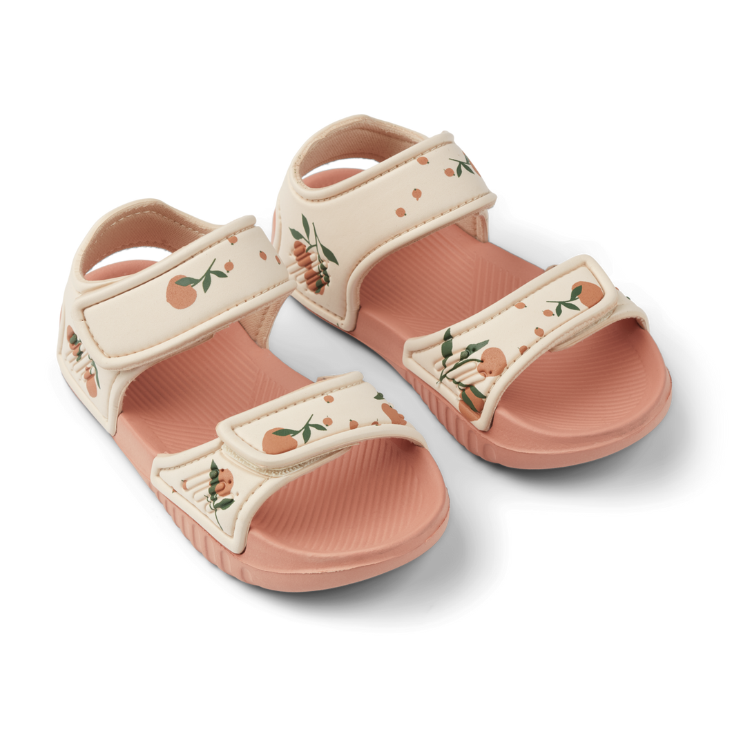 LIEWOOD - Blumer Printed Sandals (Peach/Seashell)
