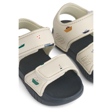 Load image into Gallery viewer, Liewood - Blumer Printed Sandals (Sailing / Sandy)