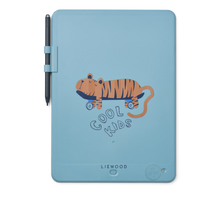 Load image into Gallery viewer, Liewood - Zora Magic Drawing Board 10 Inches (Tiger / Beach blue ONE SIZE)
