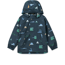 Load image into Gallery viewer, LIEWOOD - Pedia Rainwear Set (Cars/Classic Navy)