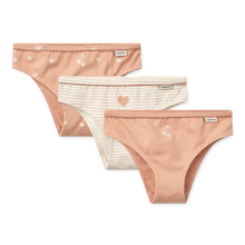 Load image into Gallery viewer, Liewood - Aylin Briefs 3-Pack (Sweethearts / Pale tuscany / stripe / heart / mix)