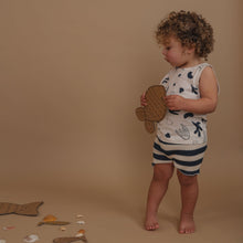 Load image into Gallery viewer, Organic Zoo - Sailor Stripes Knitted Shorts 6-12M