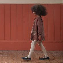 Load image into Gallery viewer, Little Cotton Clothes - Jules Dress Velvet in Nutmeg