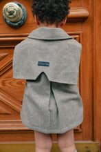 將圖片載入圖庫檢視器 Maison Marelle - 可拆式披肩羊毛外套 Voltaire - Chevron Stone