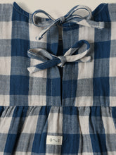 Load image into Gallery viewer, Organic Zoo - Pottery Blue Gingham Bella Dress
