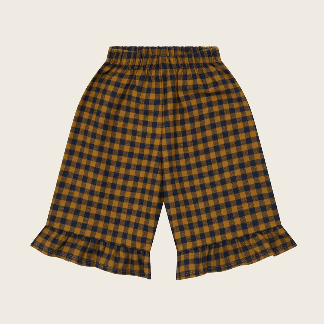 ボトムス organic zoo Gingham Frill Culottes Organic Zoo - Blueberry Gingham Frill Culottes – Everlybee