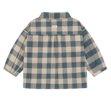 Load image into Gallery viewer, Organic Zoo - Fog Blue Gingham Lodge Shirt
