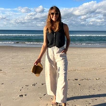 Load image into Gallery viewer, Organic Zoo - Adult Women's Ceramic White Linen Pants